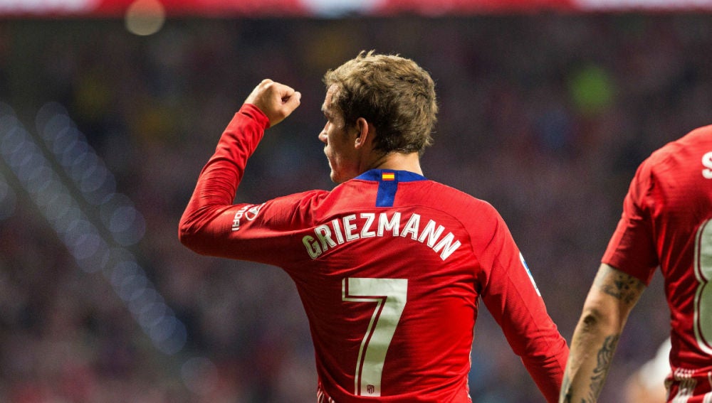 Griezmann celebra un gol