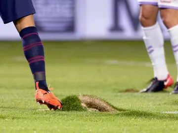 El césped del José Zorrilla, levantado El césped del José Zorrilla, levantado