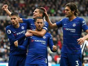 El Chelsea celebra un gol El Chelsea celebra un gol