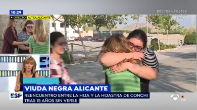 El emotivo reencuentro de las hijas de la 'viuda negra': 
