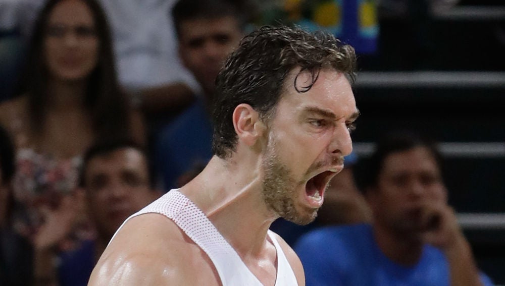 Pau Gasol con la selección española de baloncesto