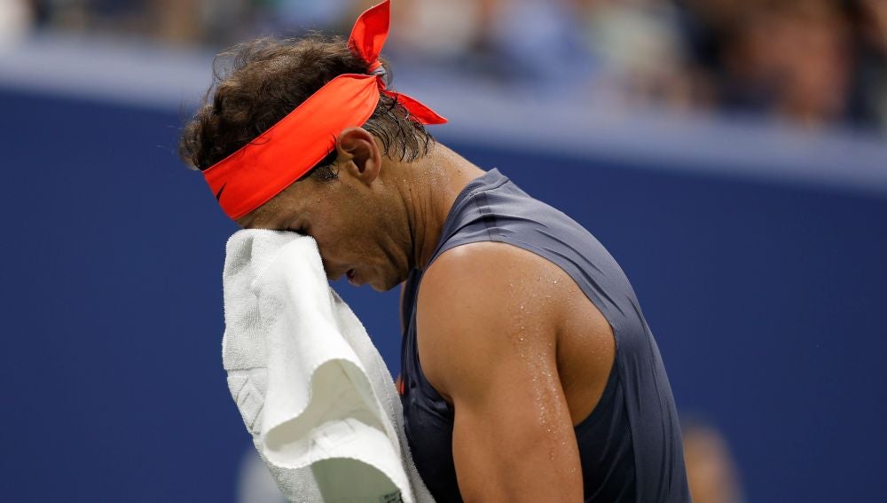 Rafa Nadal, durante el partido contra Thiem