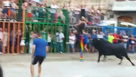 Cogida de toro en Burriana Cogida de toro en Burriana