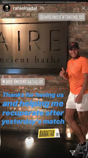 Nadal, en un balneario de Nueva York Nadal, en un balneario de Nueva York