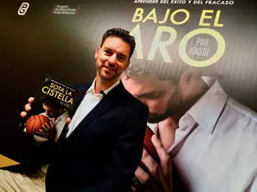 Pau Gasol, durante la presentación de su libro Pau Gasol, durante la presentación de su libro