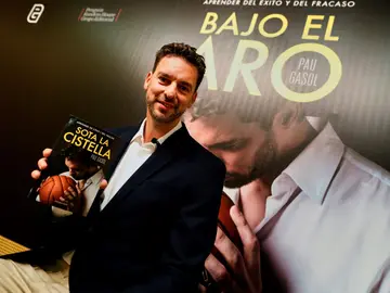 Pau Gasol, durante la presentación de su libro Pau Gasol, durante la presentación de su libro