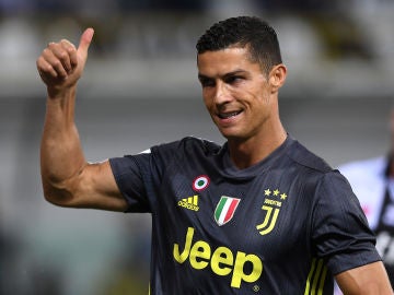 Cristiano Ronaldo, durante un partido con la Juventus