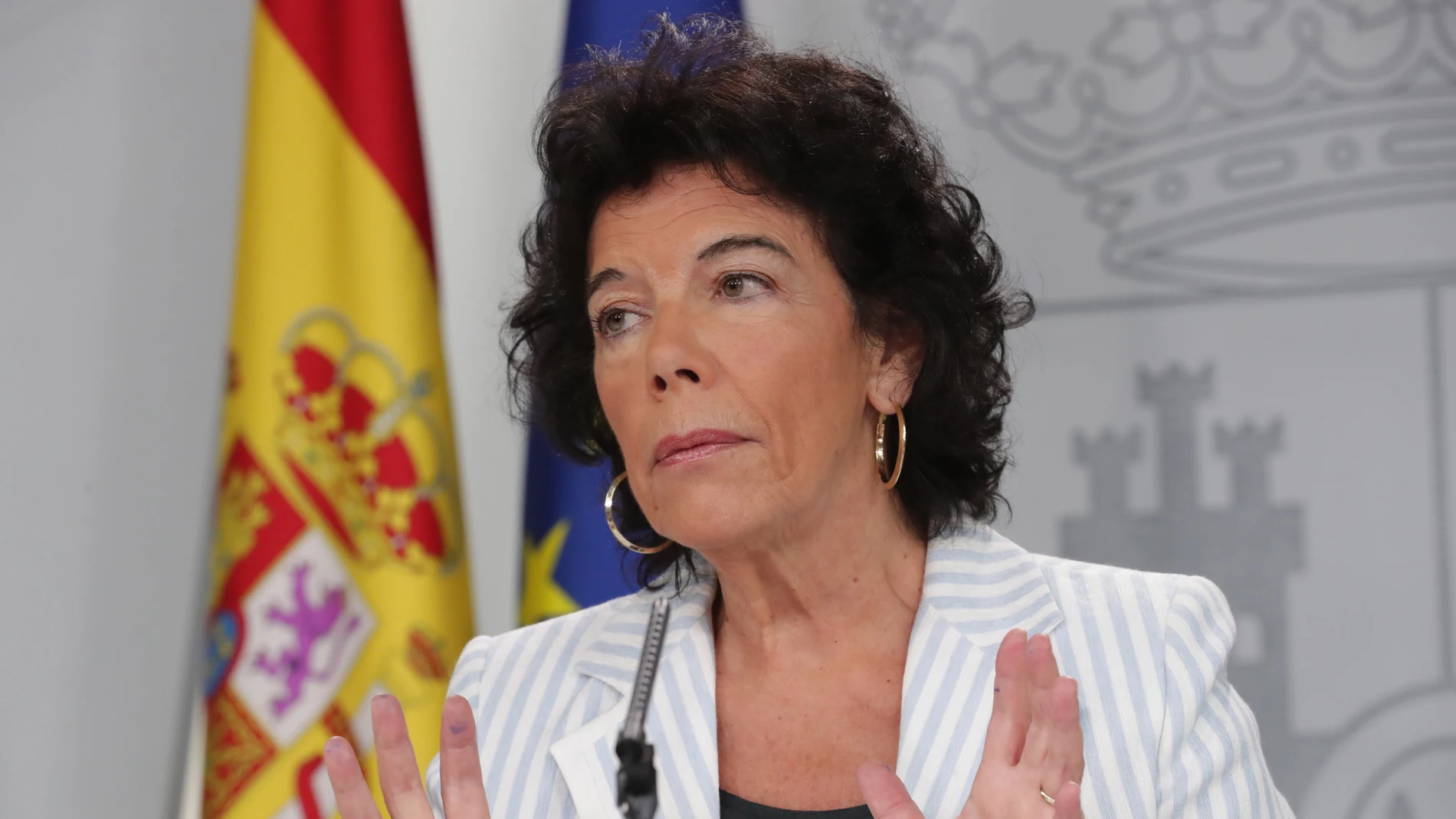 La portavoz del Gobierno y ministra, Isabel Celaá La portavoz del Gobierno y ministra, Isabel Celaá