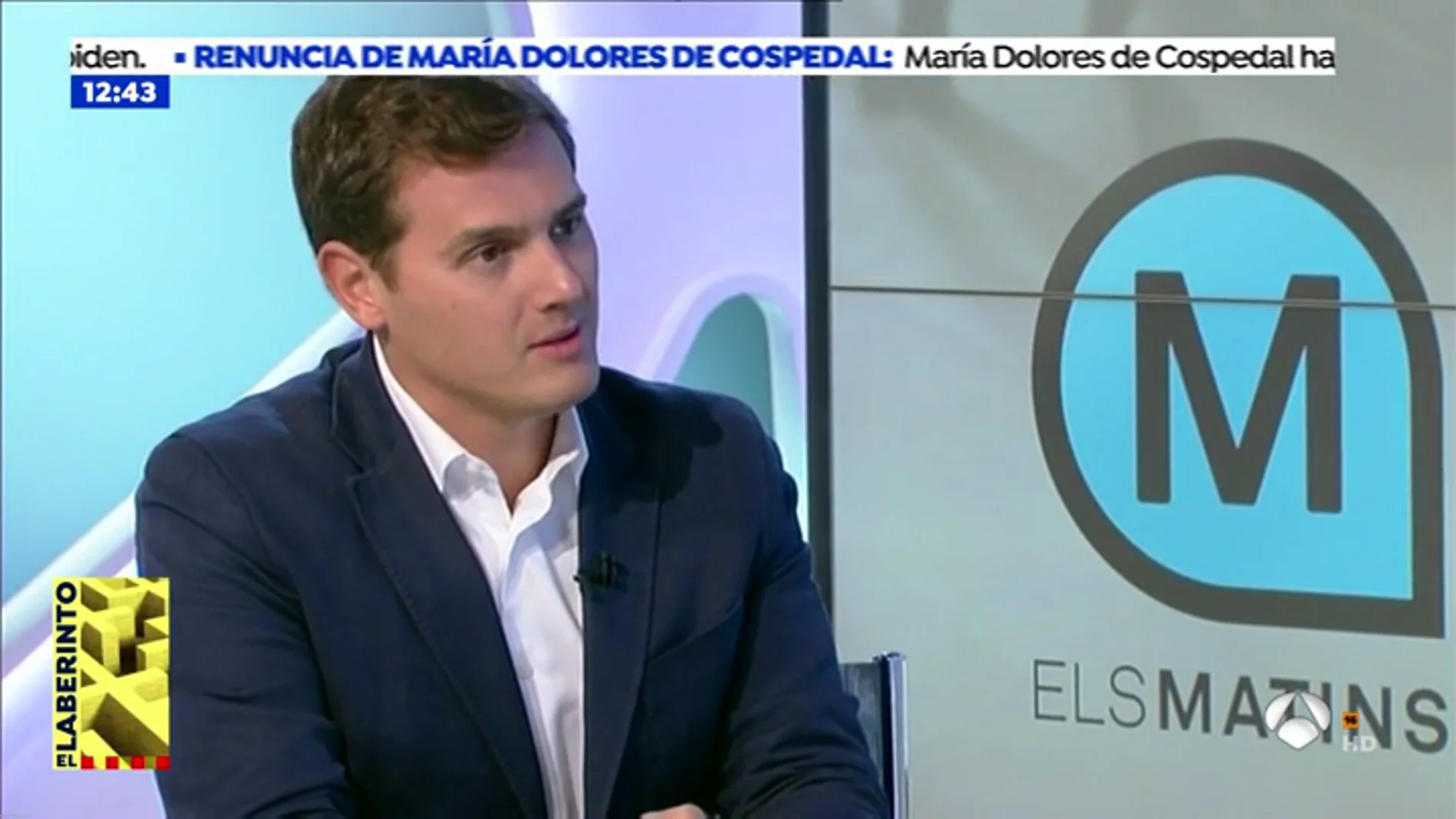 La bronca de Albert Rivera con la presentadora de TV3: "Sois un aparato de   propaganda separatista"