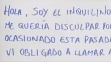 Carta en el portal