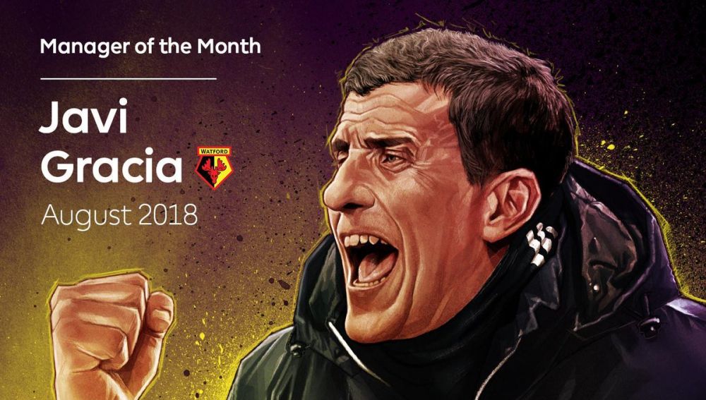 Javi Gracia, entrenador del mes de agosto de la Premier