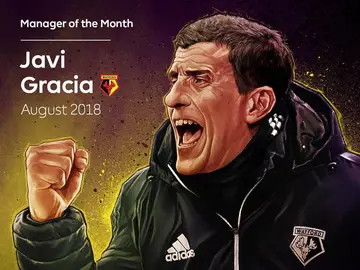 Javi Gracia, entrenador del mes de agosto de la Premier Javi Gracia, entrenador del mes de agosto de la Premier
