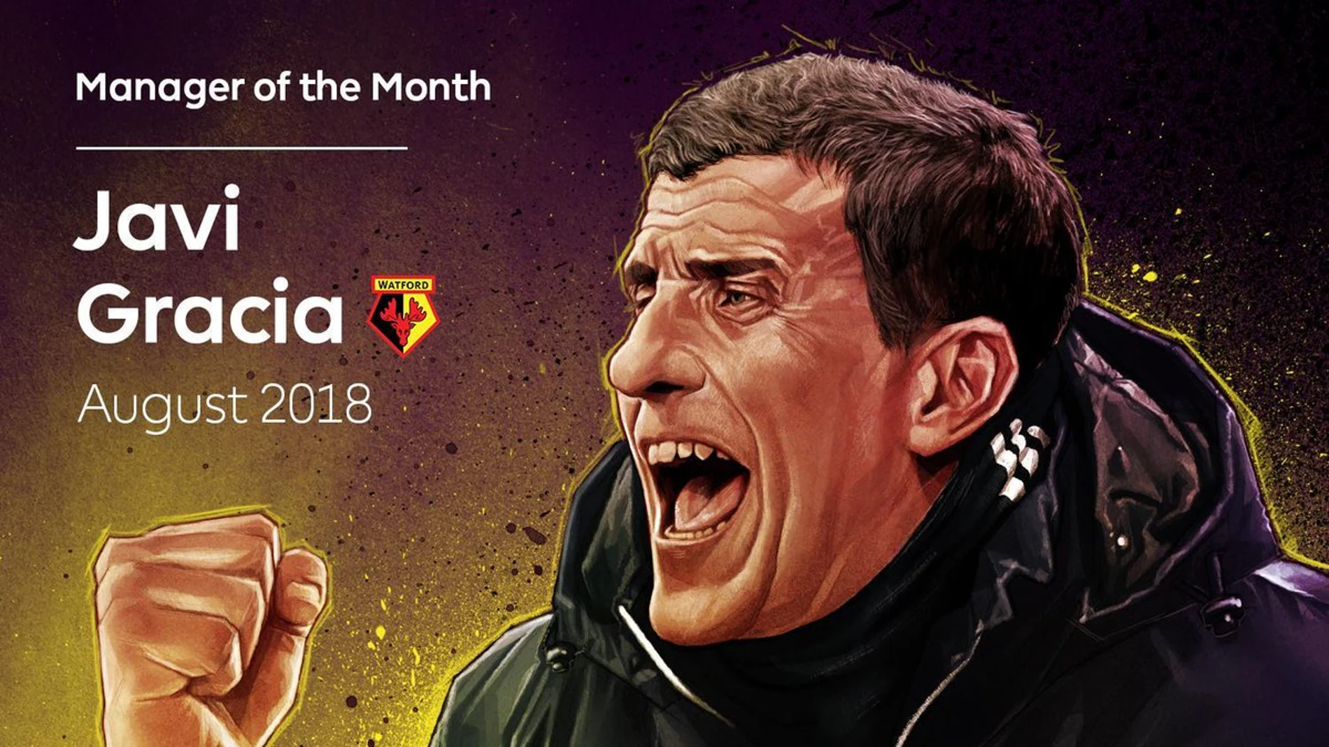 Javi Gracia, entrenador del mes de agosto de la Premier Javi Gracia, entrenador del mes de agosto de la Premier