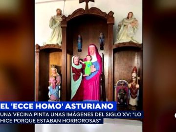 Responsable del 'Ecce homo' asturiano: "Pinté las tallas porque estaban horrorosas"