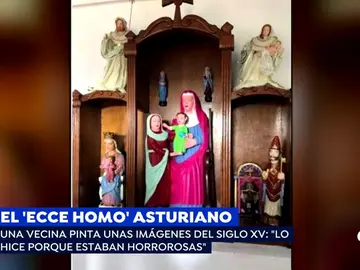 Responsable del 'Ecce homo' asturiano: "Pinté las tallas porque estaban horrorosas" Responsable del 'Ecce homo' asturiano: "Pinté las tallas porque estaban horrorosas"