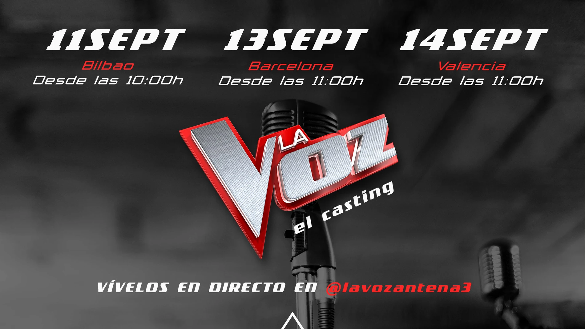 Sigue en directo los castings de 'La Voz' en Bilbao, Barcelona y Valencia a través de Instagram
