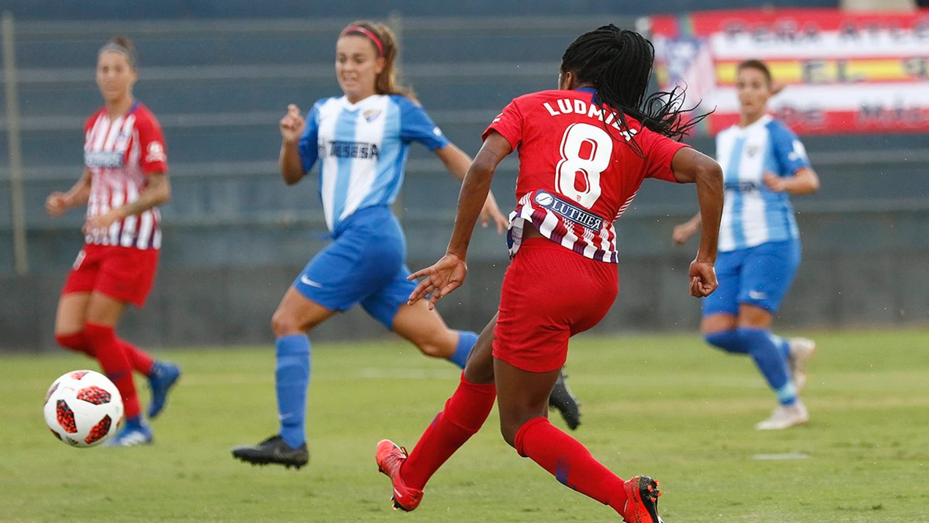 Ludmila, con el Atlético Ludmila, con el Atlético