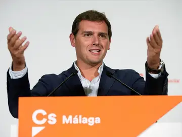 Albert Rivera en un acto en Málaga Albert Rivera en un acto en Málaga