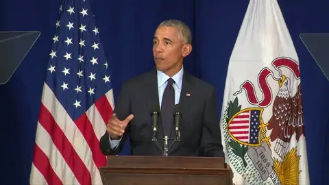 Provocadora respuesta de Trump al discurso de Obama: "Lo vi pero me quedé dormido" Provocadora respuesta de Trump al discurso de Obama: "Lo vi pero me quedé dormido"