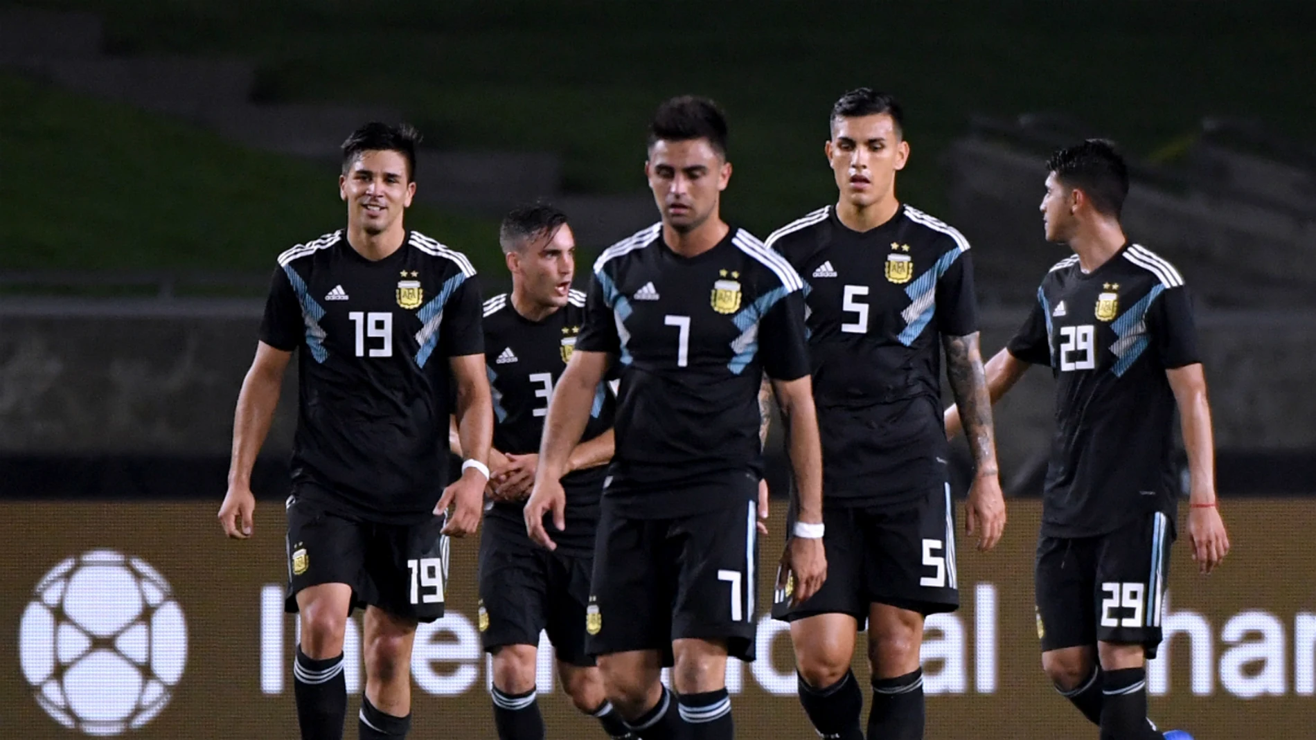 Argentina celebra un gol Argentina celebra un gol