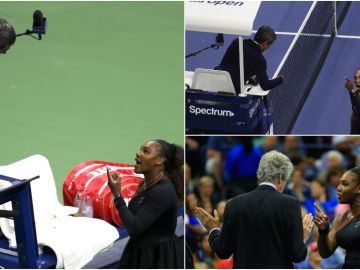 Serena Williams estalla contra el árbitro en el US Open