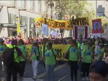 Una multitudinaria marcha en San Francisco reclama un liderazgo real en la lucha contra el cambio climático Una multitudinaria marcha en San Francisco reclama un liderazgo real en la lucha contra el cambio climático