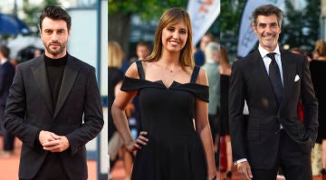 Javier Rey, Sandra Sabatés y Jorge Fernández en el FesTVal de Vitoria
