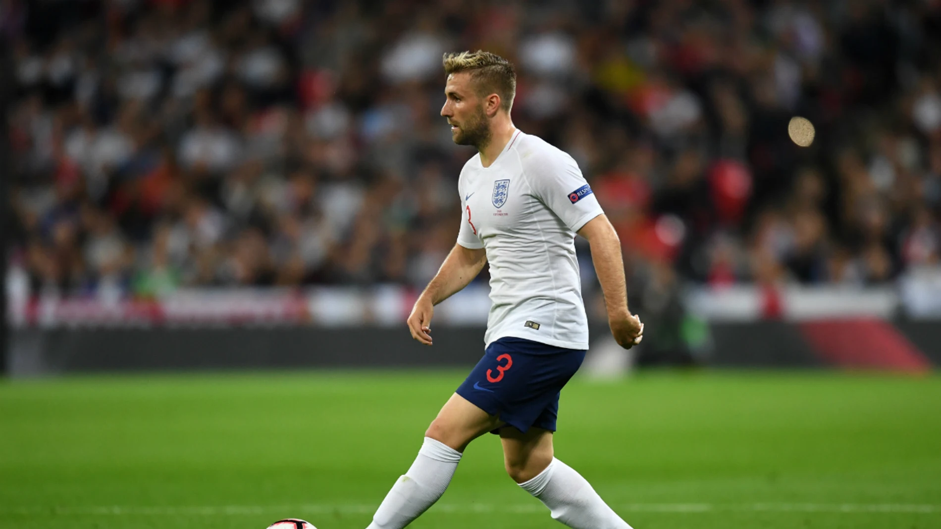 Luke Shaw, con Inglaterra Luke Shaw, con Inglaterra
