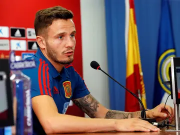 Saúl Ñíguez, en rueda de prensa Saúl Ñíguez, en rueda de prensa