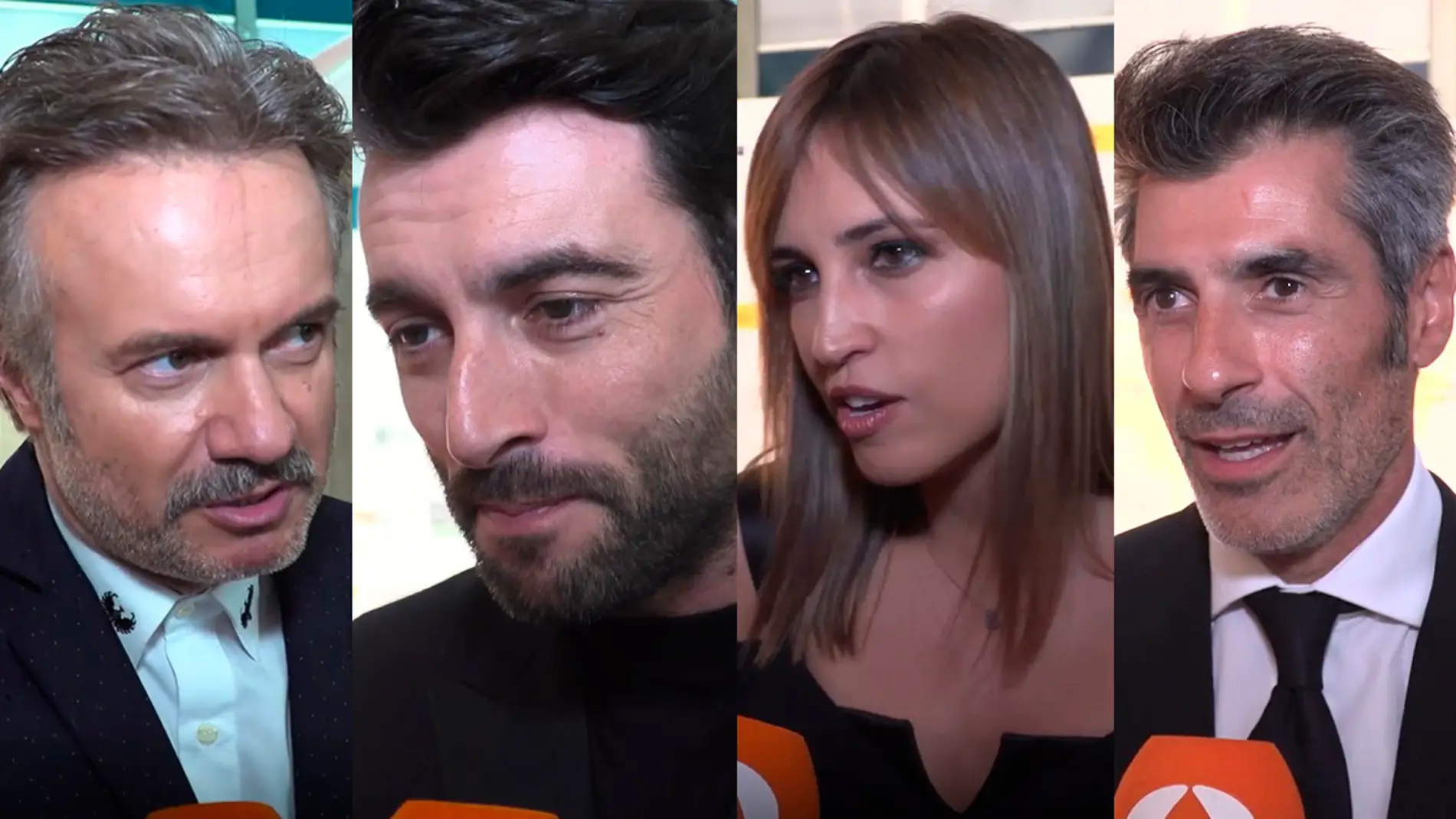 Tristán Ulloa, Javier Rey, Sandra Sabatés y Jorge Fernández en los premios del FesTVal de Vitoria