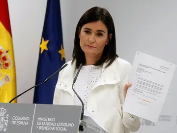 Carmen Montón en rueda de prensa Carmen Montón en rueda de prensa