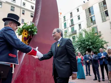 Quim Torra en un acto de la Diada Quim Torra en un acto de la Diada