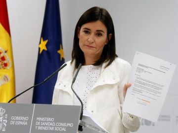 La ministra de Sanidad, Carmen Montón