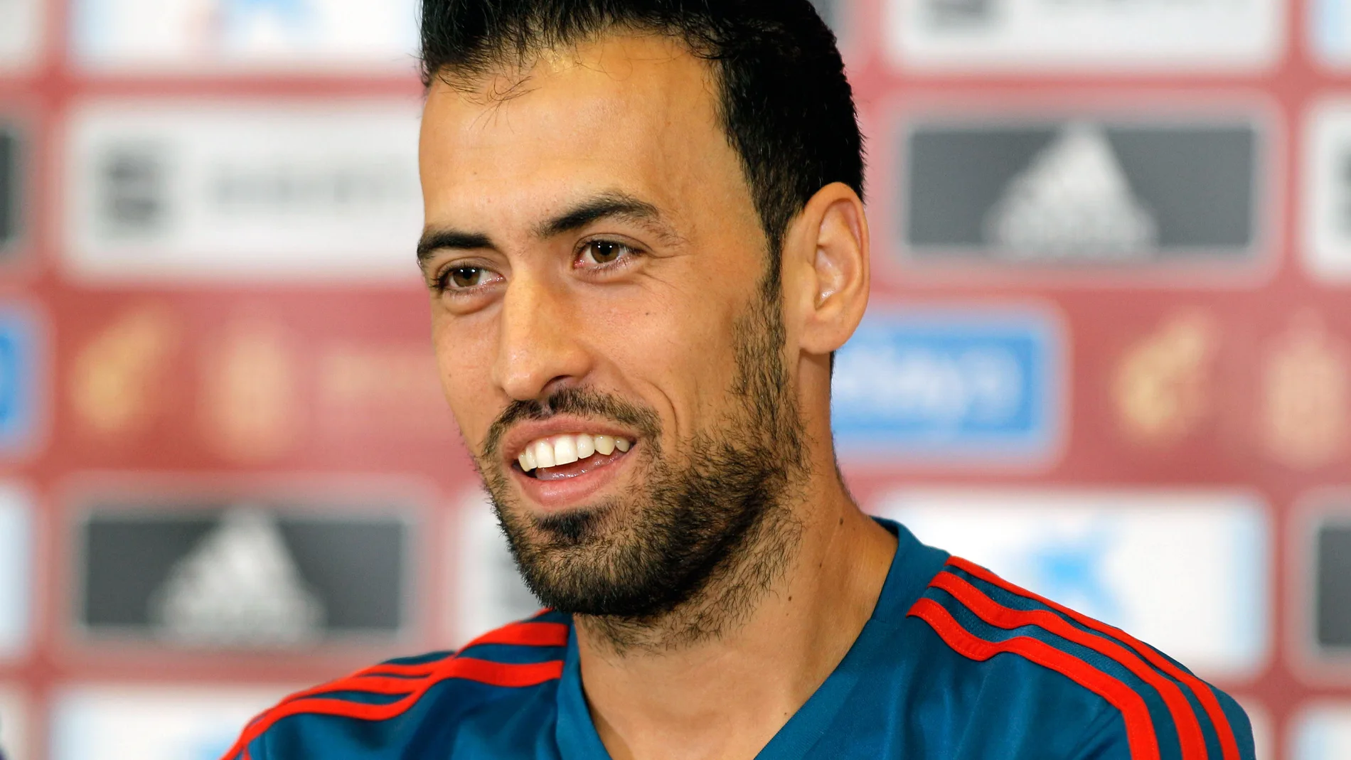 Sergio Busquets, en una rueda de prensa con la Selección Sergio Busquets, en una rueda de prensa con la Selección