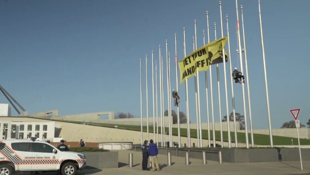 Greenpeace se manifiesta contra la industria del carbón en Australia