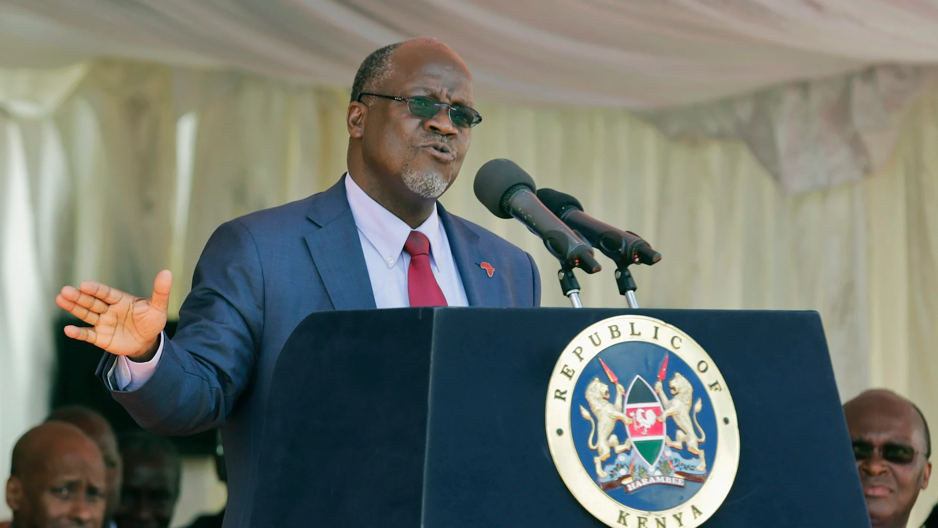 El presidente de Tanzania, John Magufuli El presidente de Tanzania, John Magufuli