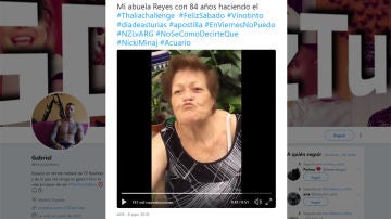 Esta abuela de 84 años se ha unido a un challenge viral y los tuiteros se han enamorado