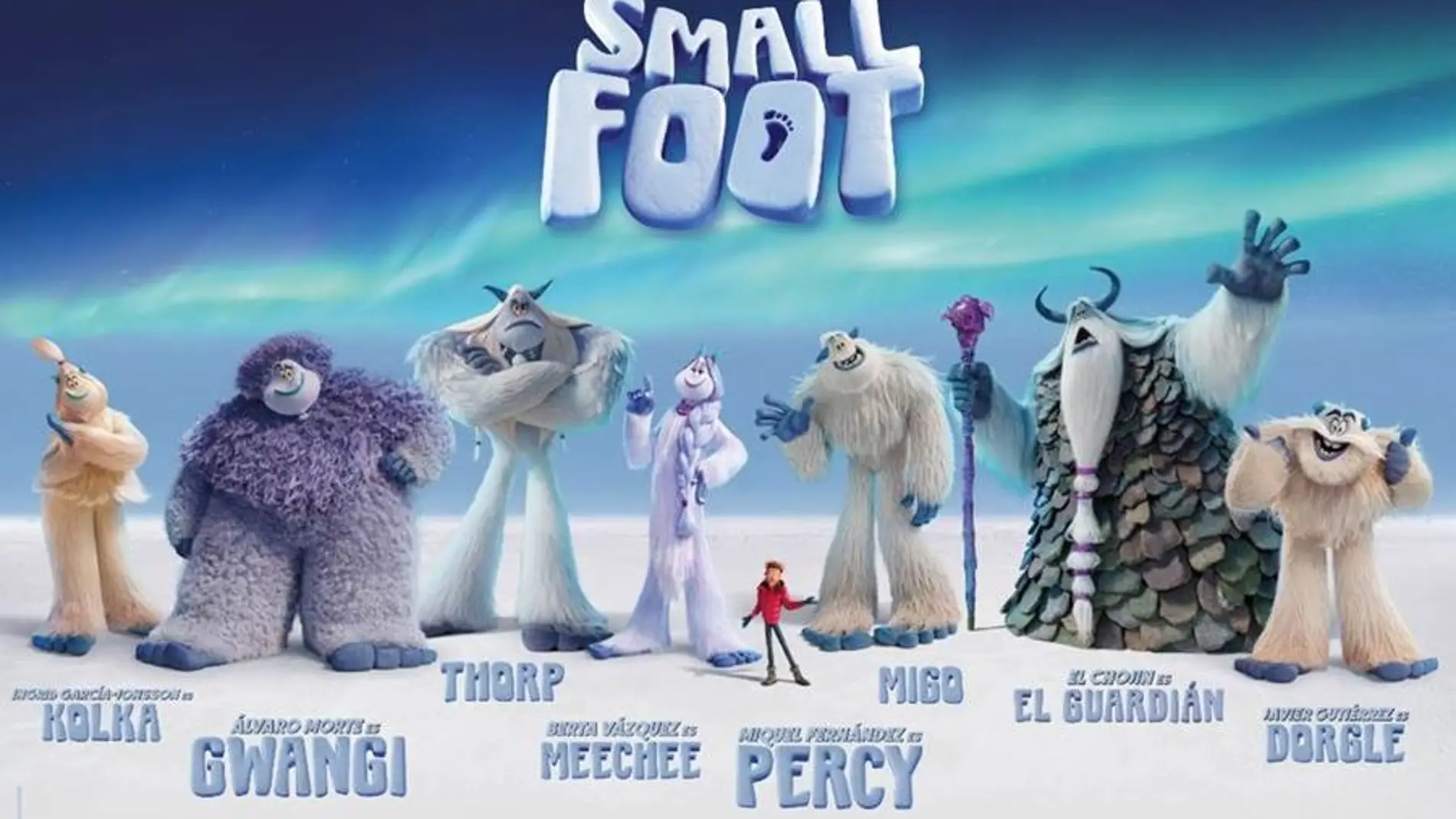 Los personajes de 'Smallfoot'
