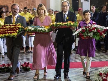 Quim Torra en la ofrenda floral