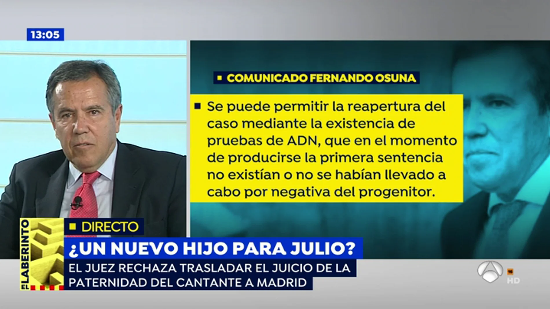 Varapalo judicial para Julio Iglesias: "Tarde o temprano tendrá que asumir la paternidad de su hijo"
