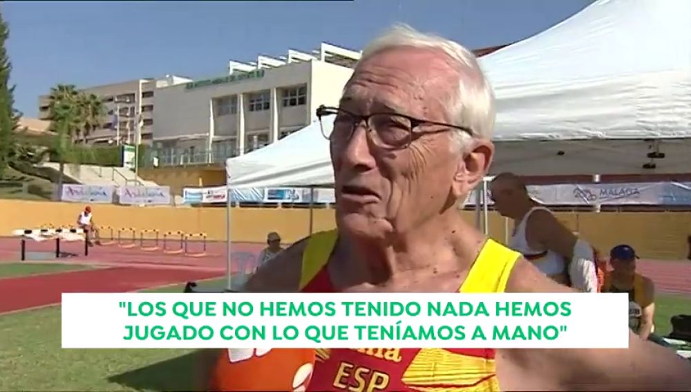José María Sanza, 83 años y campeón del Mundo de Martillo en categoría de 80 años