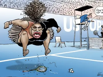 La viñeta de Mark Knight sobre Serena Williams La viñeta de Mark Knight sobre Serena Williams