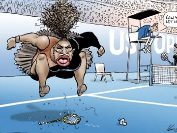 La viñeta de Mark Knight sobre Serena Williams La viñeta de Mark Knight sobre Serena Williams