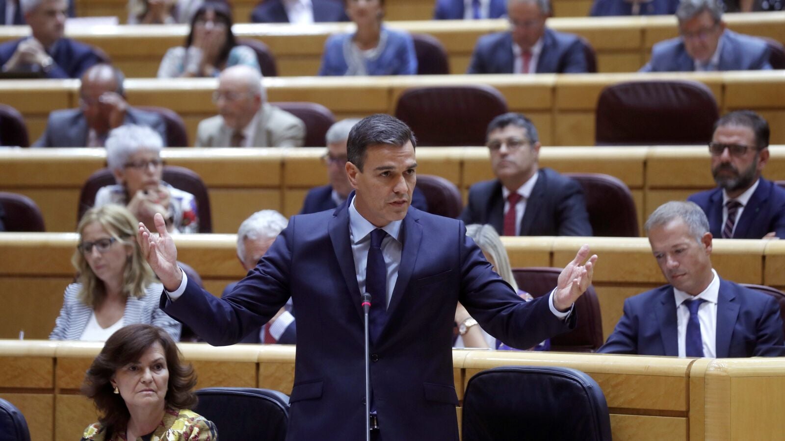 Sánchez recrimina al PP de Casado que recupere el conflicto con los independentistas como arma arrojadiza contra el Gobierno