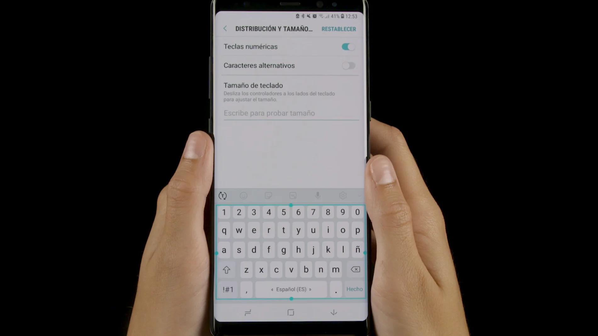 Teclado de móvil Android Teclado de móvil Android