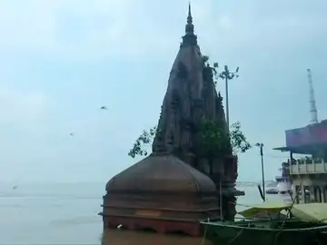 Grandes inundaciones en Varanasi, en la India Grandes inundaciones en Varanasi, en la India