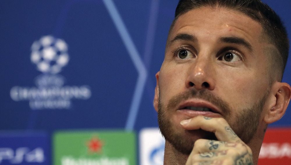 Sergio Ramos en rueda de prensa
