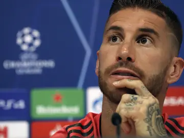 Sergio Ramos en rueda de prensa Sergio Ramos en rueda de prensa