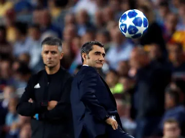Valverde, en la banda del Camp Nou Valverde, en la banda del Camp Nou