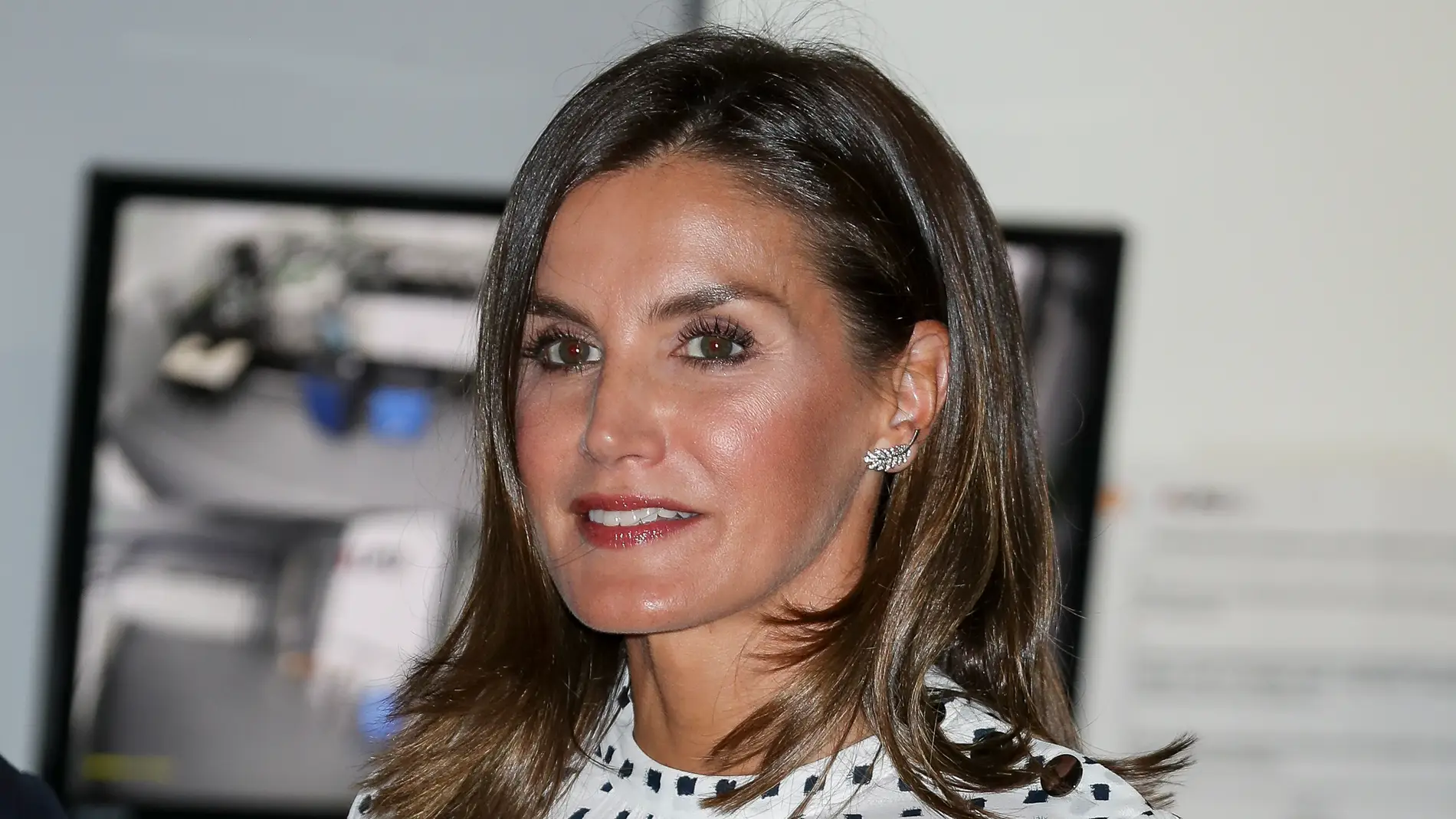 La reina Letizia durante su visita a Salamanca